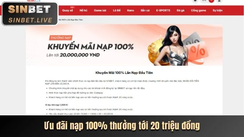 Ưu đãi chào mừng người chơi mới tại dwin